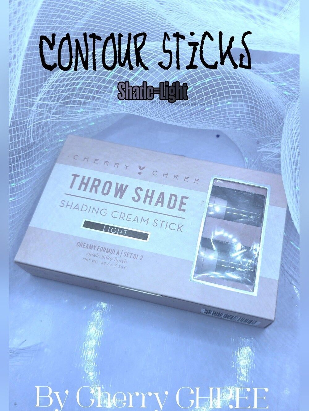 2 Pak - Light Contour Cream Sticks Finishing Facial Filler